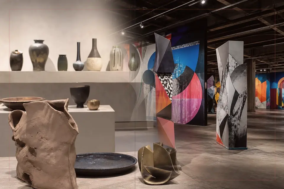 Editorial visual-arts composition for the Contemporary Arts Museum Houston guide