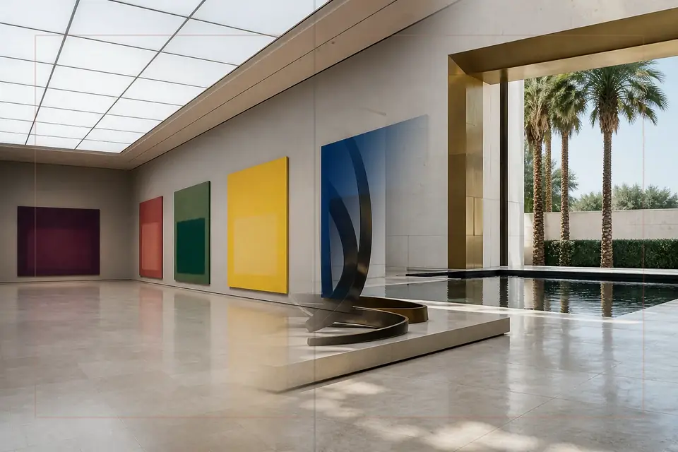 Composition éditoriale consacrée aux arts visuels pour le guide de Gallerie d'Italia – Milano