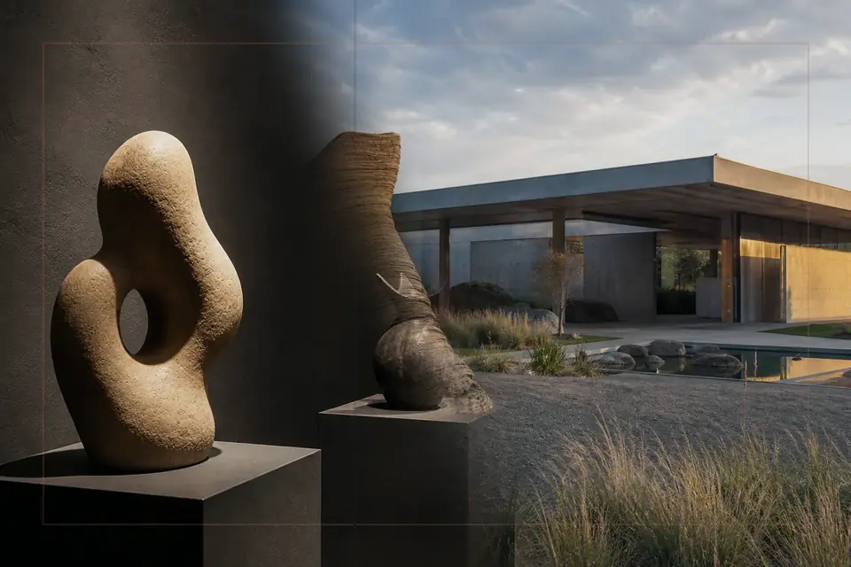 Composición editorial sobre artes visuales para la guía de Gallerie dell'Accademia