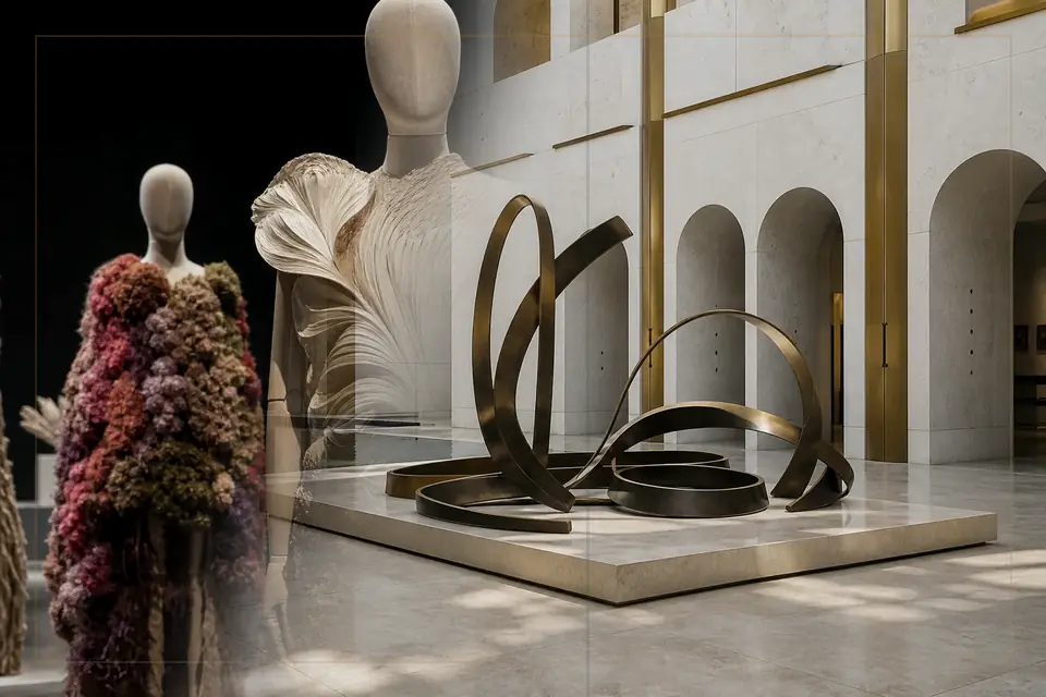 Editorial visual-arts composition for the Jordan National Gallery of Fine Arts guide