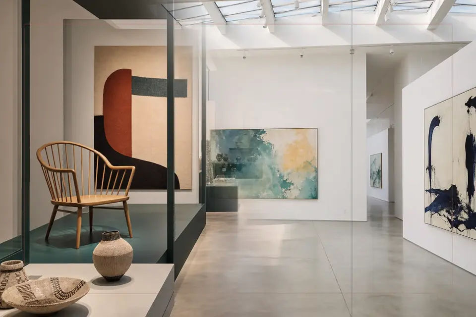 Composizione editoriale sulle arti visive per la guida di Kunsthalle Mannheim