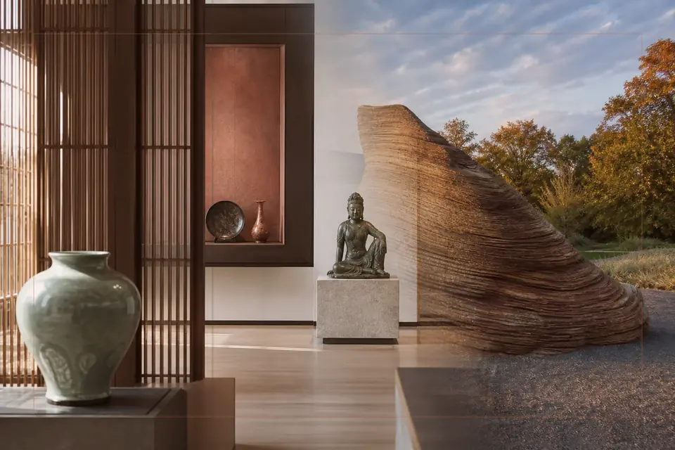 Redaktionelle Bildkomposition zur visuellen Kunst für den Guide zu Museum Venanzo Crocetti