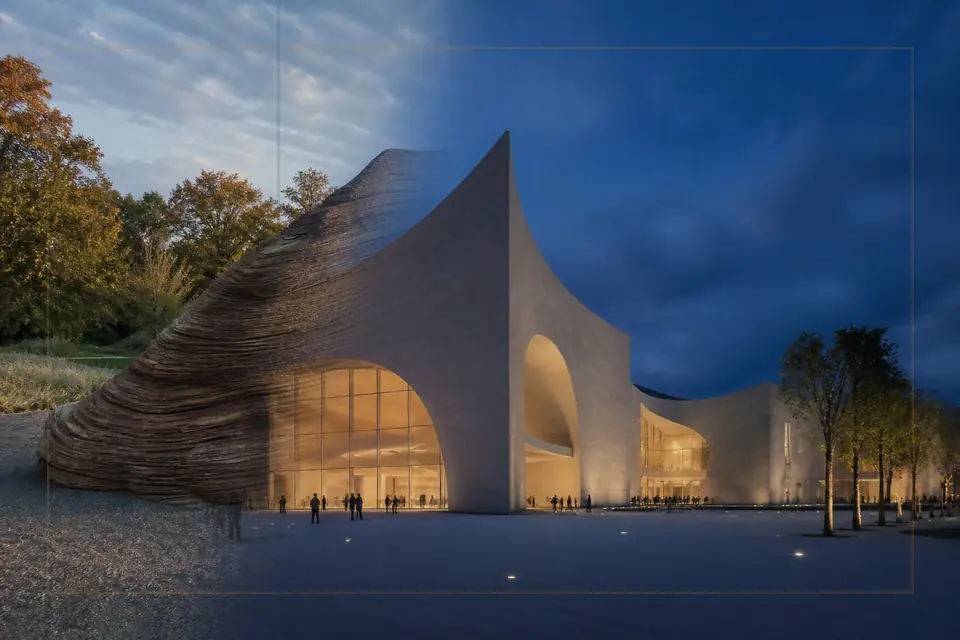 Editorial visual-arts composition for the National Gallery of Indonesia guide