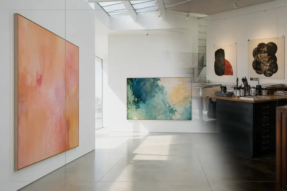 Composición editorial sobre artes visuales para la guía de National Museum Soares dos Reis
