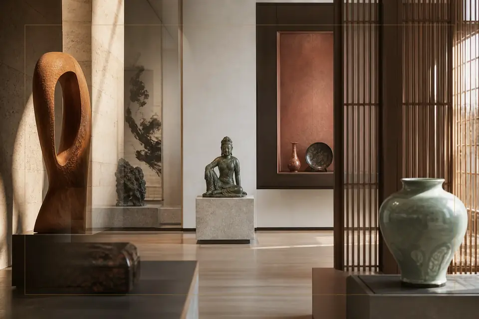 تكوين تحريري عن الفنون البصرية لدليل Osaka City Museum of Fine Arts