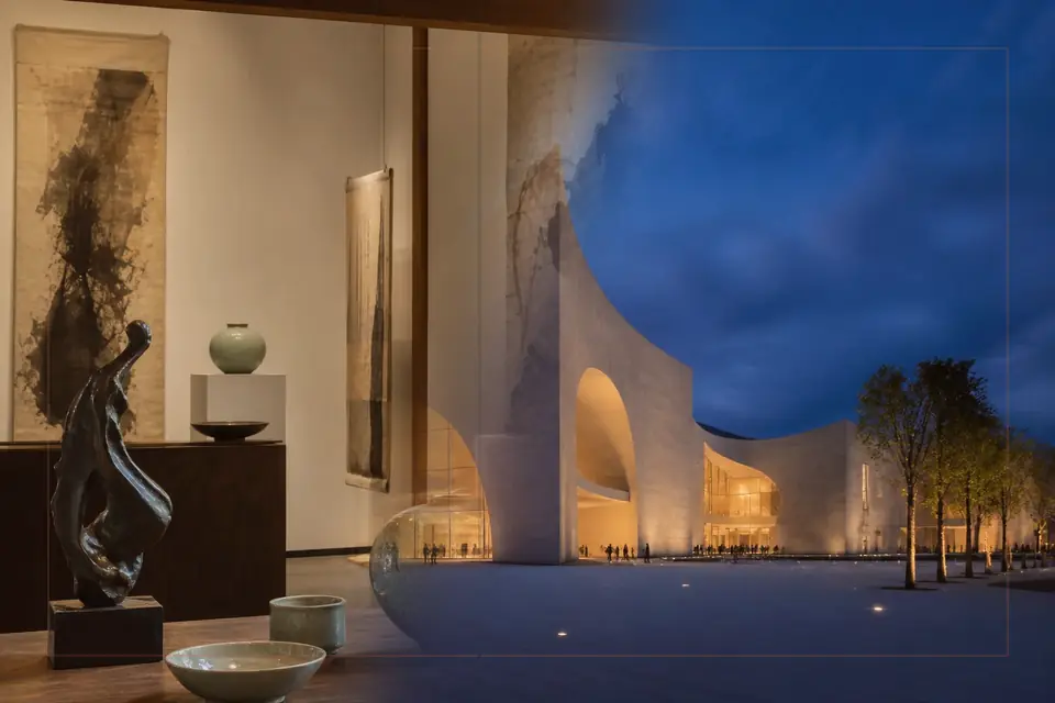 Redaktionelle Bildkomposition zur visuellen Kunst für den Guide zu Palace Museum in Wilanów