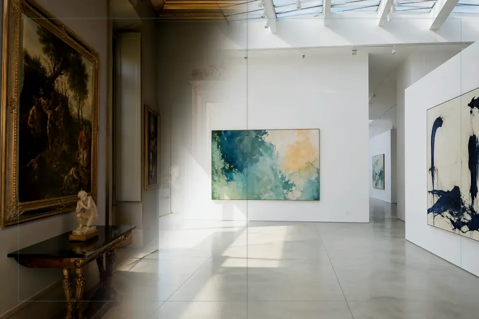 Composizione editoriale sulle arti visive per la guida di Papua New Guinea National Museum and Art Gallery