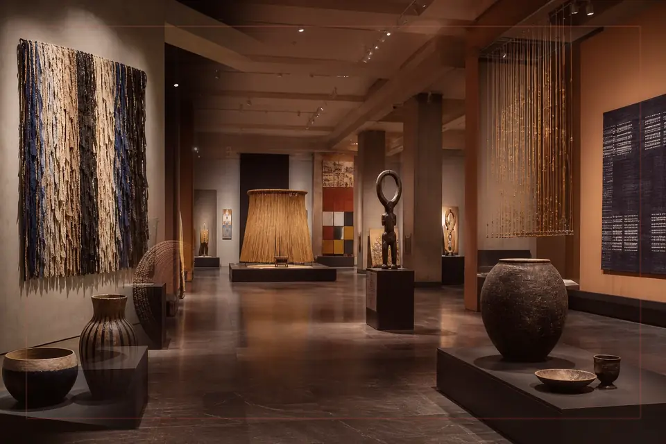 Composizione editoriale sulle arti visive per la guida di Pérez Art Museum Miami