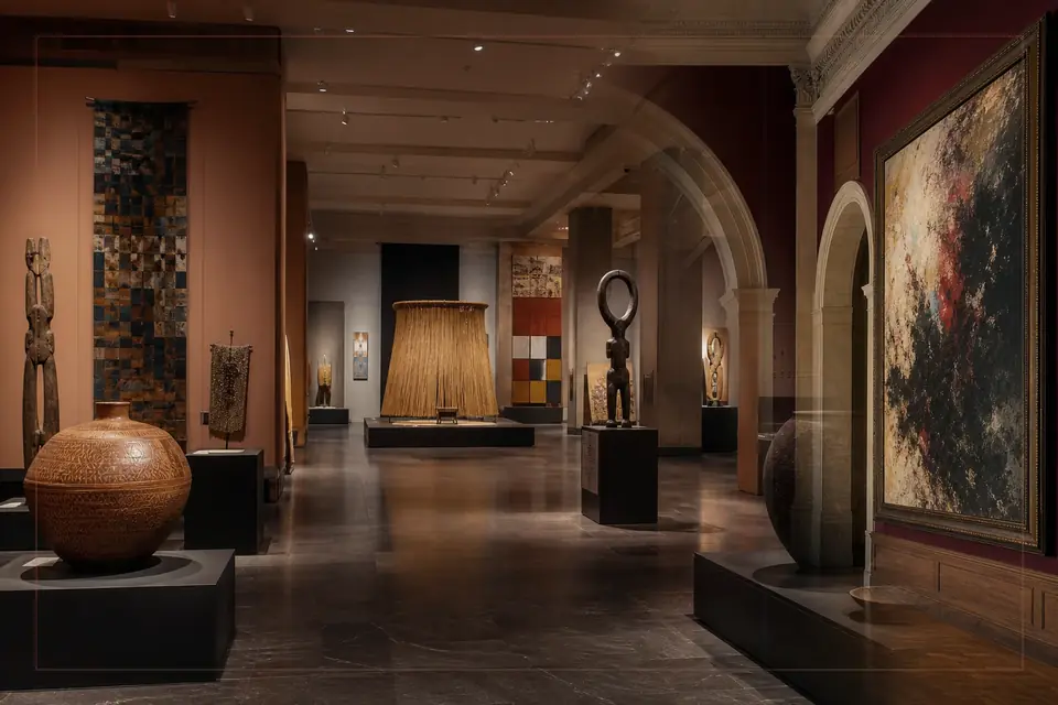 Redaktionelle Bildkomposition zur visuellen Kunst für den Guide zu Pinacoteca Nazionale, Siena