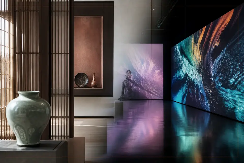 Editorial visual-arts composition for the Poster Museum at Wilanów guide