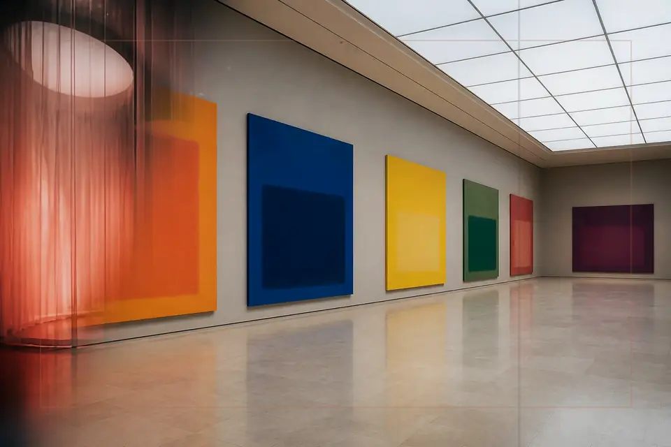 Composizione editoriale sulle arti visive per la guida di Staatliche Kunsthalle Karlsruhe