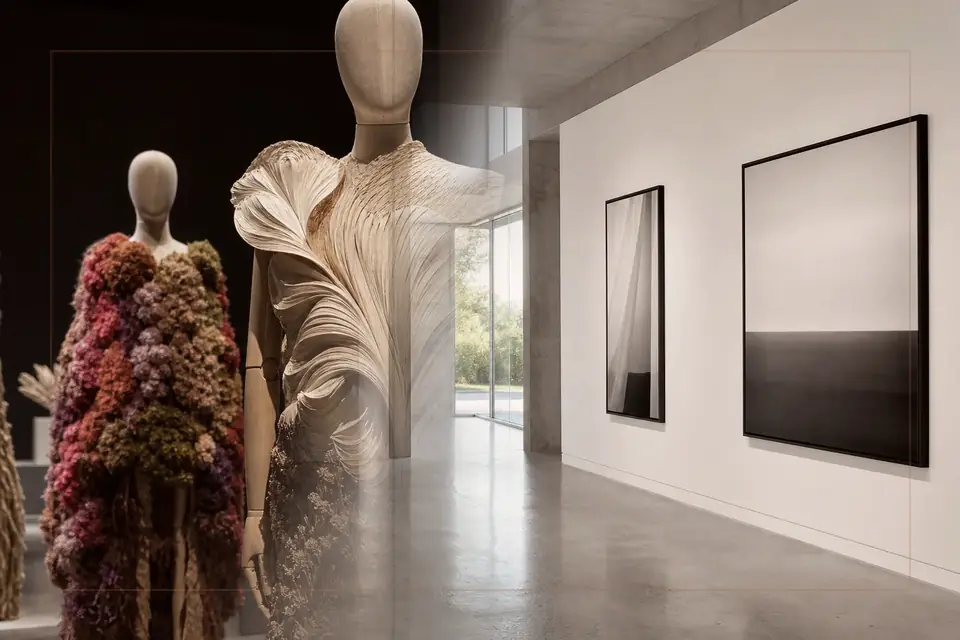 Editorial visual-arts composition for the Sukiennice Museum guide