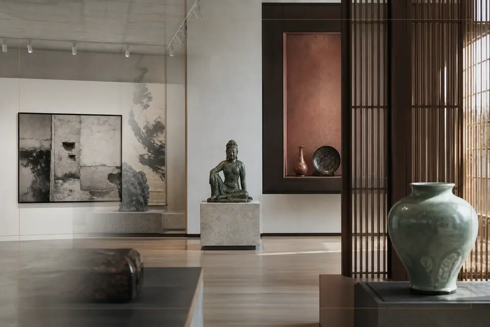 Vietnam National Museum of Fine Arts 가이드를 위한 시각 예술 에디토리얼 구성