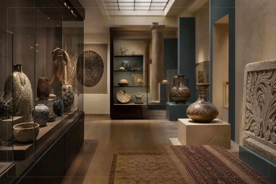 Composizione editoriale sulle arti visive per la guida di Von der Heydt Museum